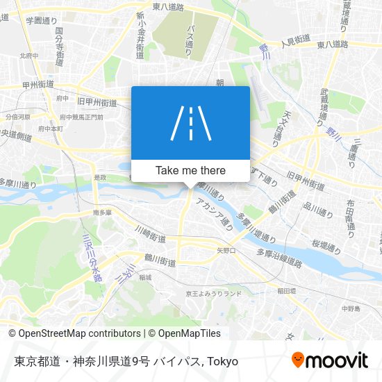 東京都道・神奈川県道9号 バイパス map