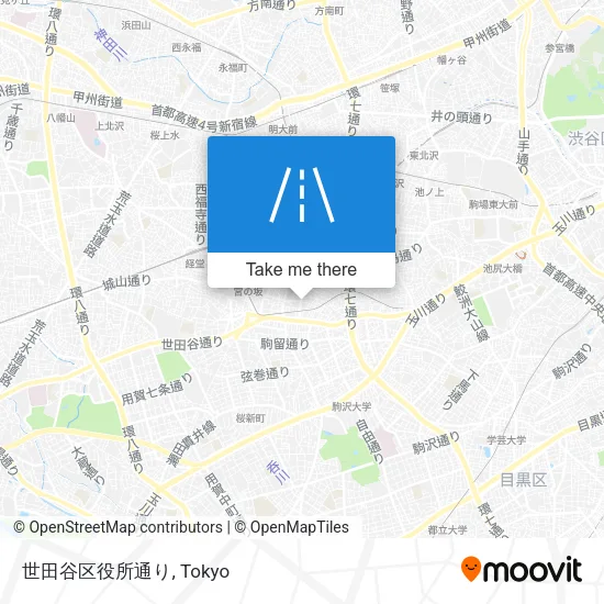 世田谷区役所通り map