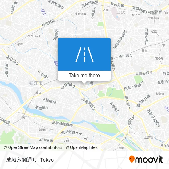 成城六間通り map