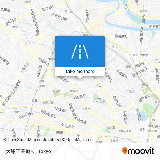 大塚三業通り map