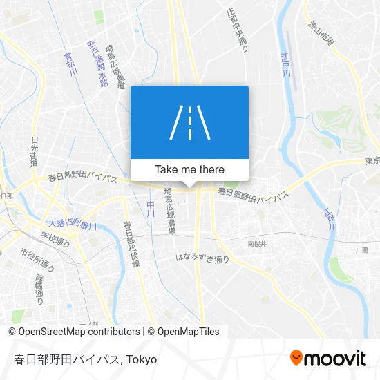 春日部野田バイパス map