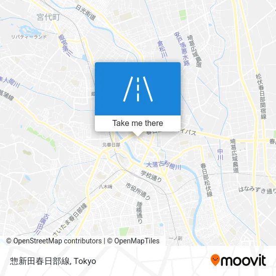 惣新田春日部線 map