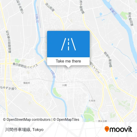 川間停車場線 map