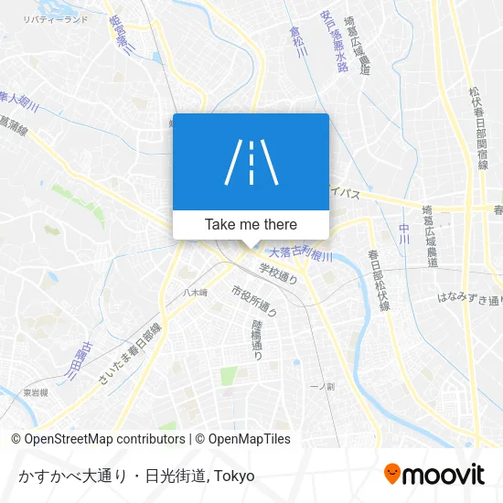 かすかべ大通り・日光街道 map