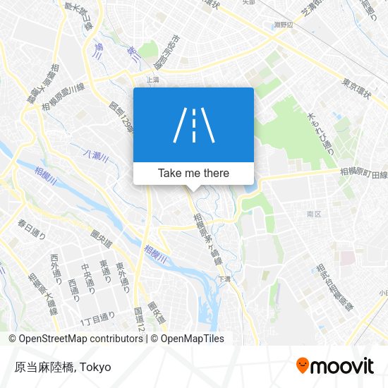 原当麻陸橋 map