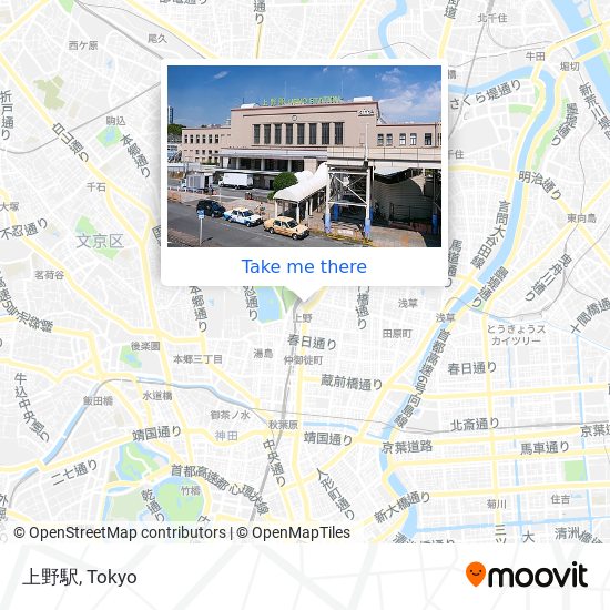 How To Get To 上野駅 In 文京区 By Bus Or Metro