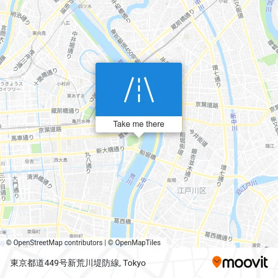 東京都道449号新荒川堤防線 map