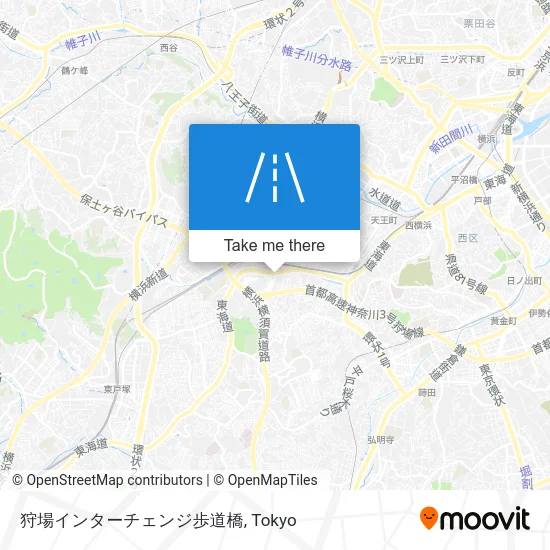 狩場インターチェンジ歩道橋 map
