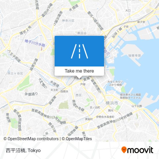 西平沼橋 map