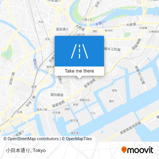小田本通り map