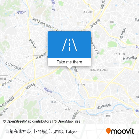 首都高速神奈川7号横浜北西線 map