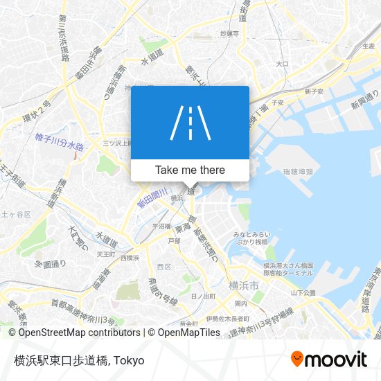 横浜駅東口歩道橋 map