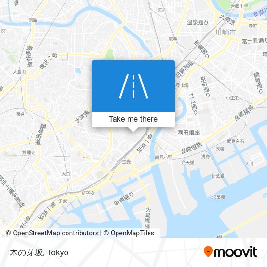 木の芽坂 map