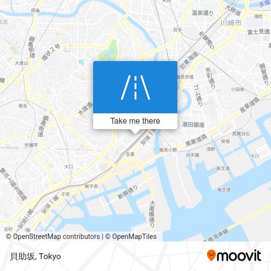 貝助坂 map