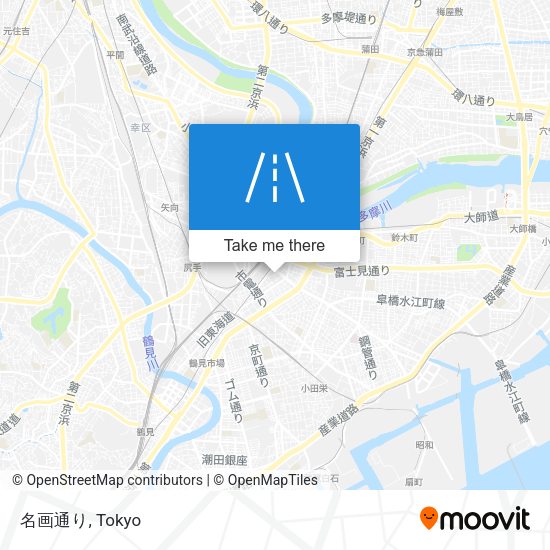 名画通り map