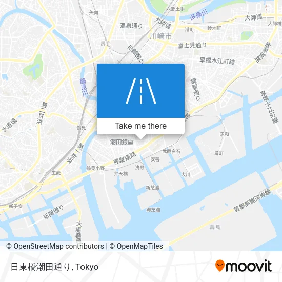 日東橋潮田通り map