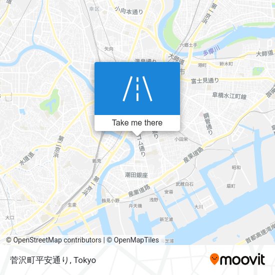 菅沢町平安通り map
