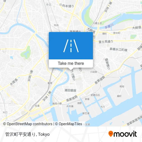菅沢町平安通り map