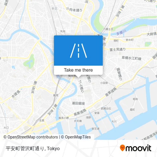 平安町菅沢町通り map