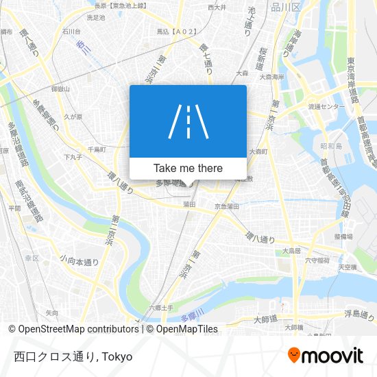 西口クロス通り map