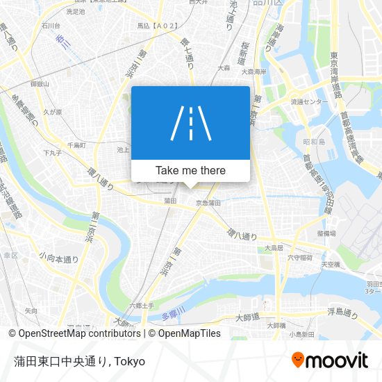 蒲田東口中央通り map