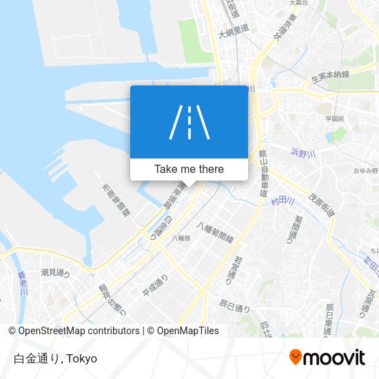 白金通り map