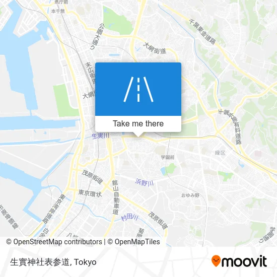 生實神社表参道 map