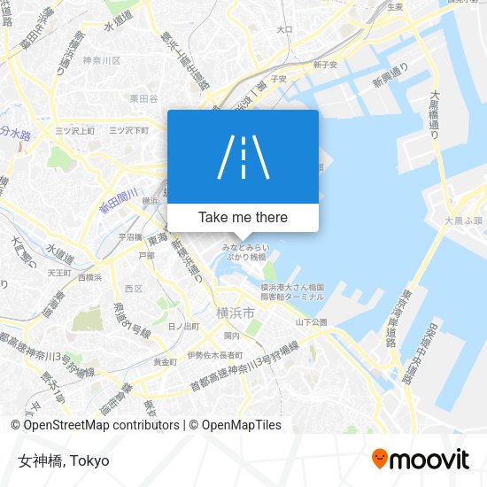 女神橋 map