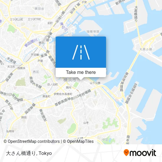 大さん橋通り map