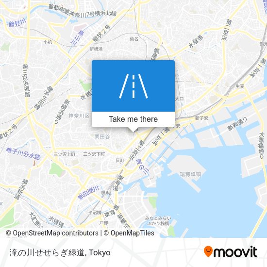 滝の川せせらぎ緑道 map