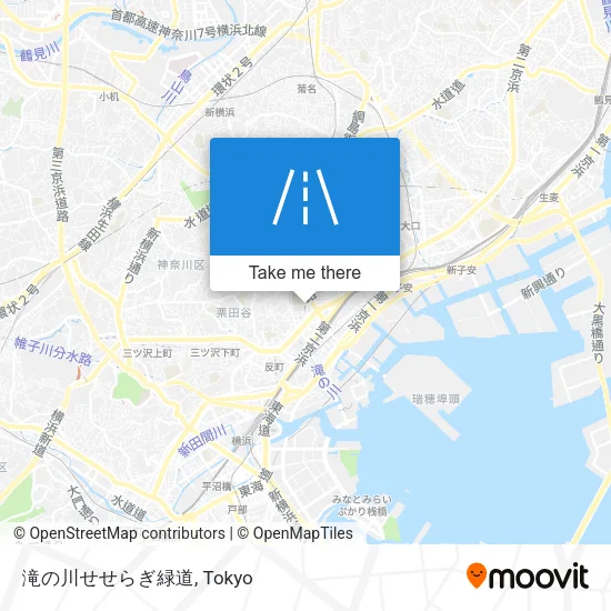 滝の川せせらぎ緑道 map