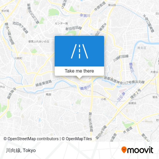 川向線 map