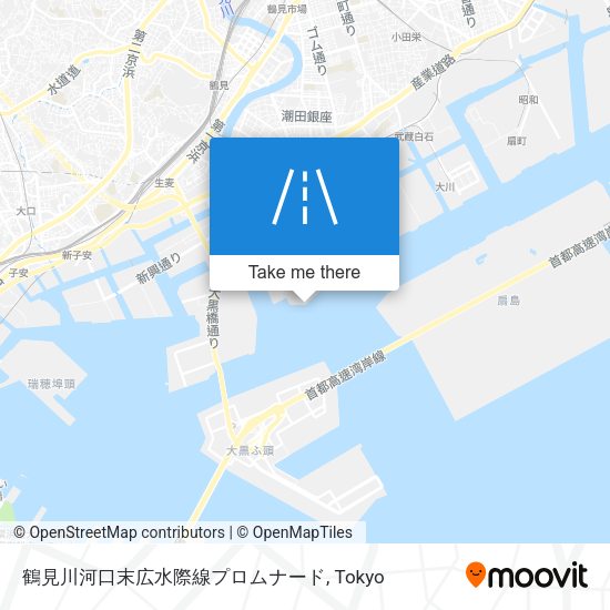 鶴見川河口末広水際線プロムナード map