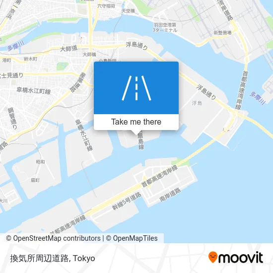 換気所周辺道路 map