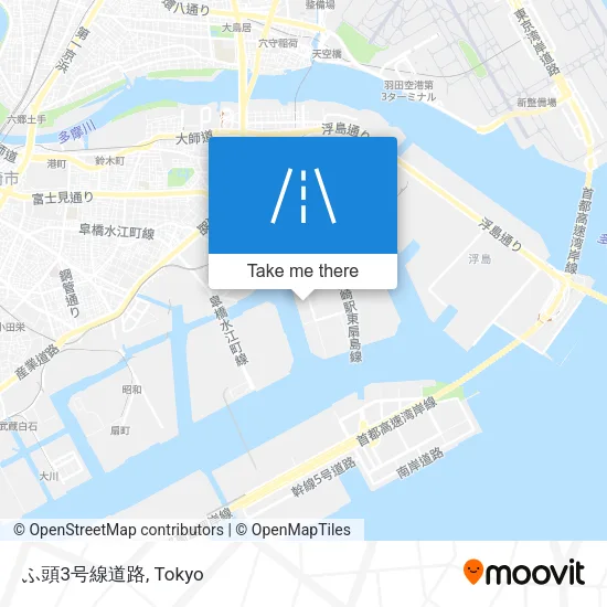 ふ頭3号線道路 map