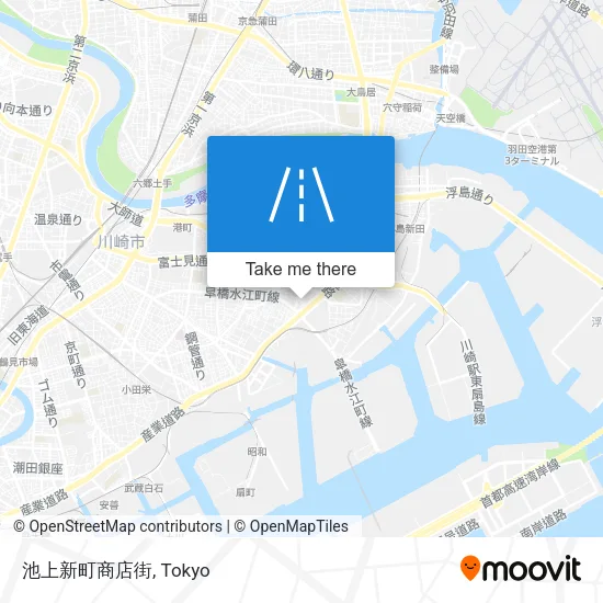 池上新町商店街 map