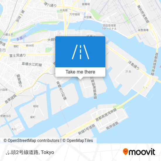 ふ頭2号線道路 map