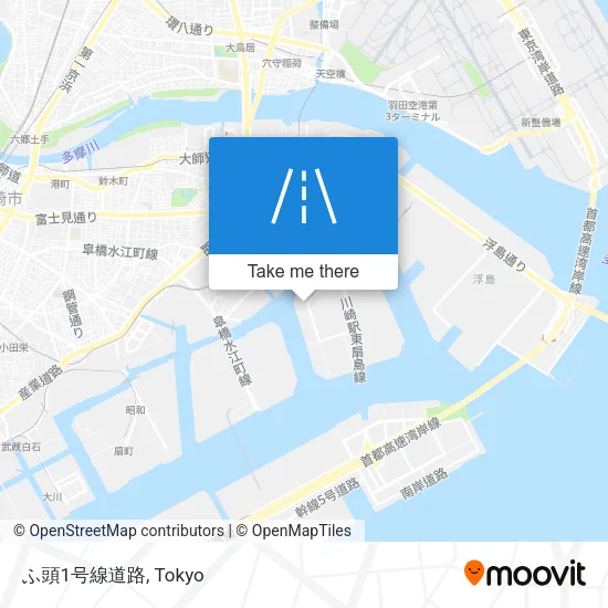 ふ頭1号線道路 map