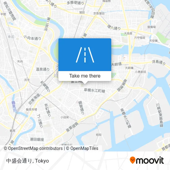 中盛会通り map