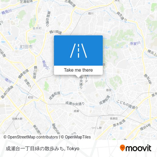 成瀬台一丁目緑の散歩みち map