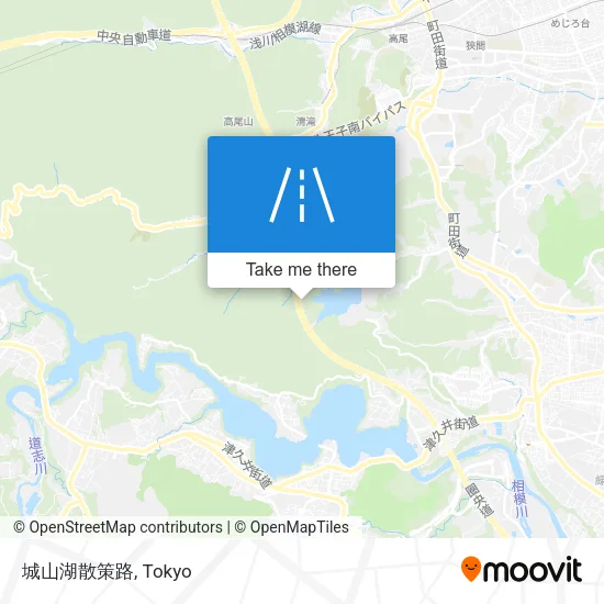 城山湖散策路 map