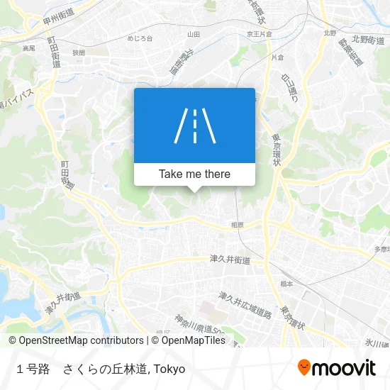 １号路　さくらの丘林道 map