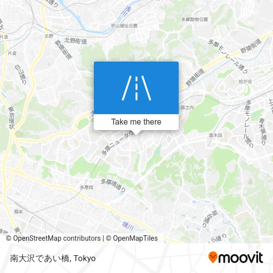 南大沢であい橋 map