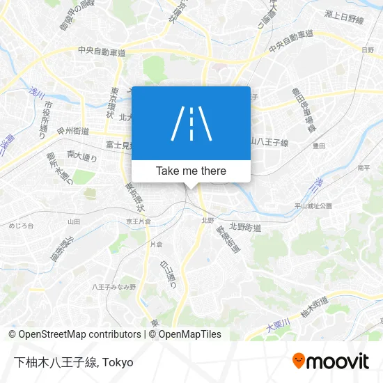 下柚木八王子線 map