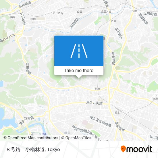 ８号路　小楢林道 map