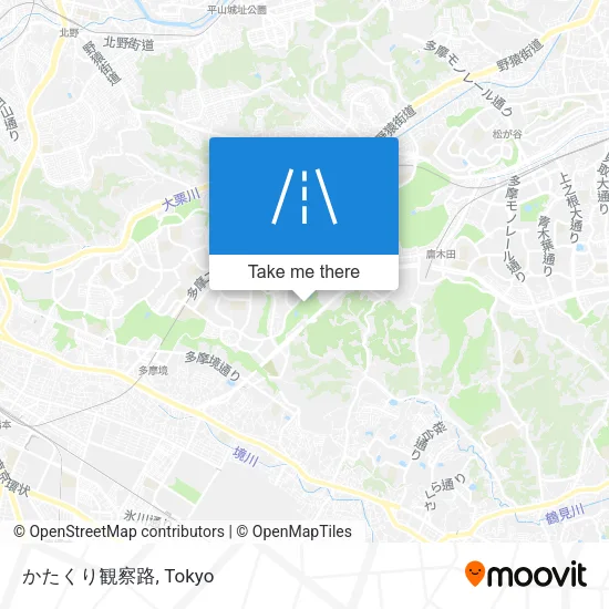 かたくり観察路 map