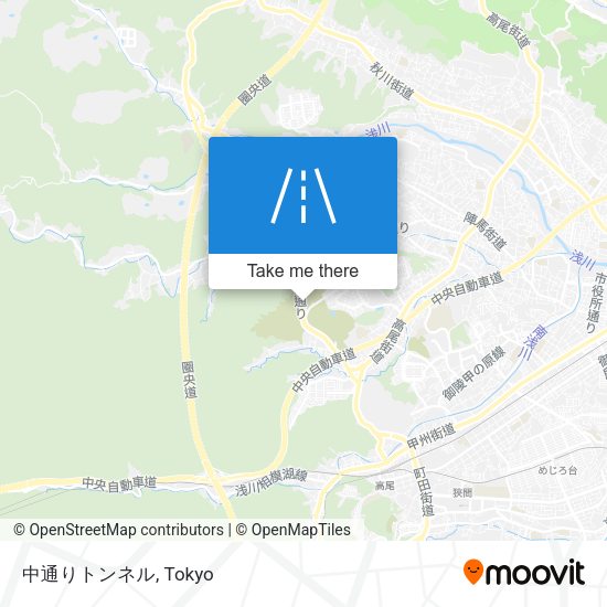 中通りトンネル map