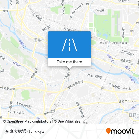 多摩大橋通り map