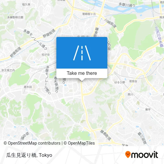 瓜生見返り橋 map