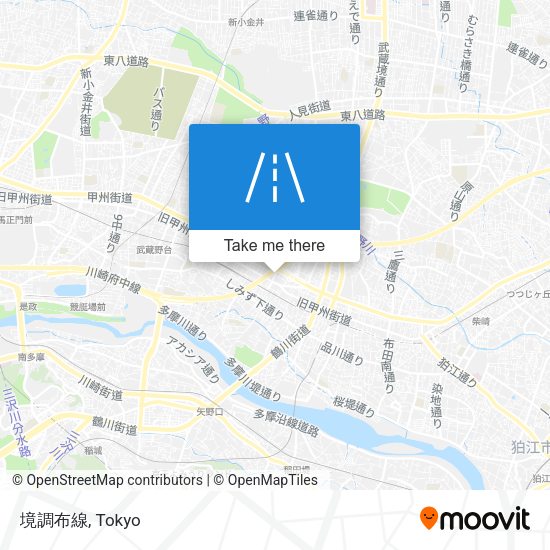 境調布線 map